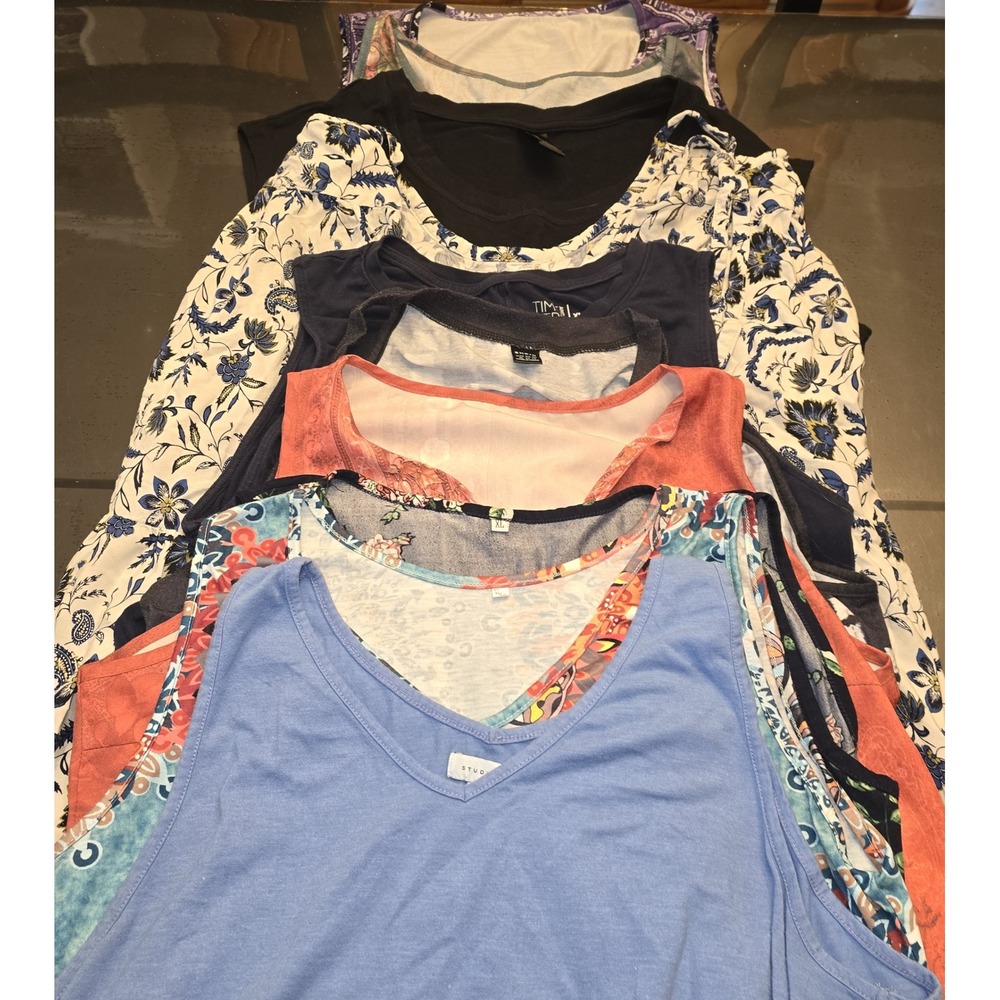 Lot of 10 Womens XL Sleeveless Lounge MooMoo Dresses Comfort Studio Floral